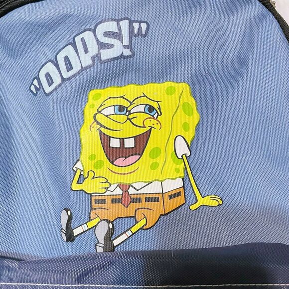 Nickelodeon Spongebob Squarepants Rolling Backpack 2002 VTG Y2k Carry On Luggage